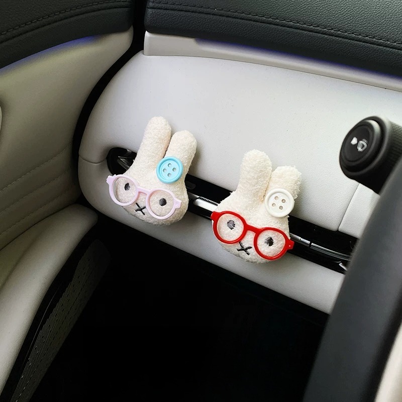 Car Vent Diffuser - Cute Rabbit with Glasses Car Air