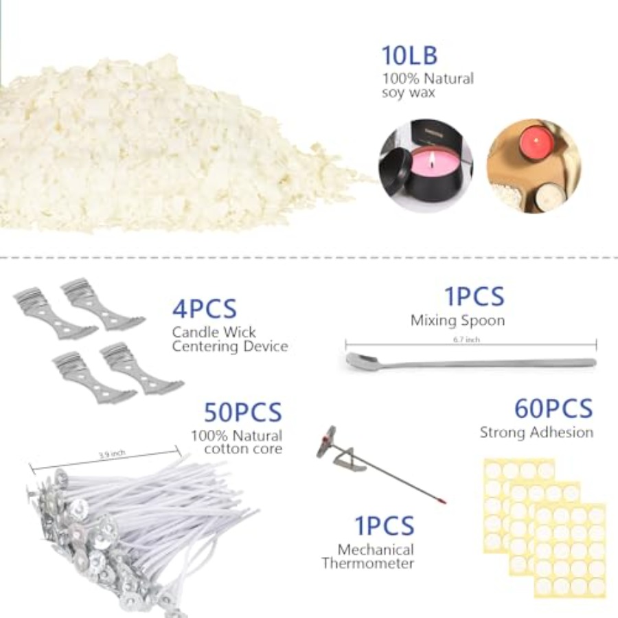 Candle Making Kit Supplies, So - đánh giá và giá Soy Wax Flake