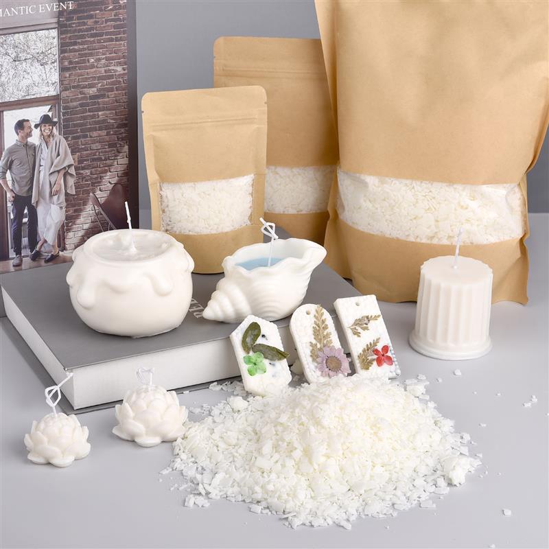 50-1000g Natural Pure Soy Wax  - đánh giá và giá Soy Wax Flake