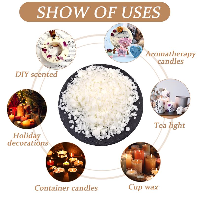 50-1000g Natural Pure Soy Wax  - đánh giá và giá Soy Wax Flake