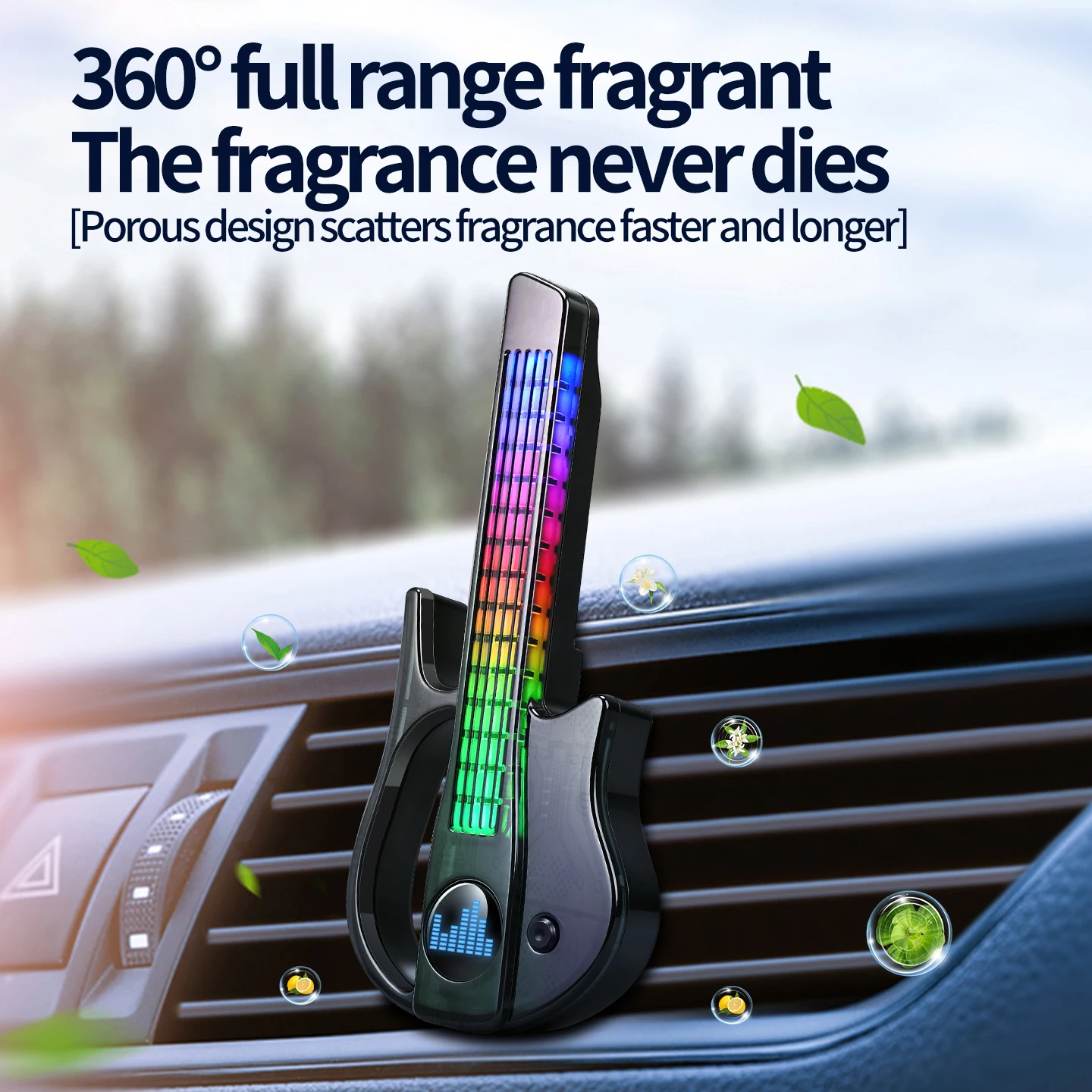 New Guitar Car Air Vent RGB Mu - đánh giá và giá Car Vent Diffuser